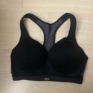 Victorias Secret VSX Sports Bra  34DD  Black amp Gray
